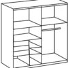 Schwebetürenschrank Tilburg Sahara grau B/H/T: ca. 225x208x64 cm – Bild 3