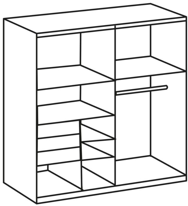 Schwebetürenschrank Tilburg Sahara grau B/H/T: ca. 225x208x64 cm – Bild 3