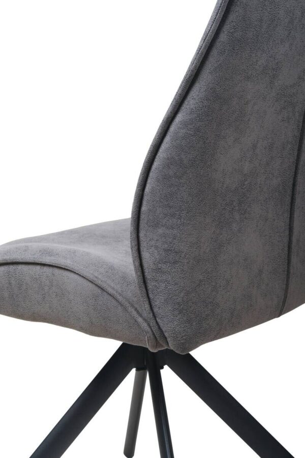 Drehstuhl Albany grau Microfaser B/H/T: ca. 47x95x62 cm Drehstuhl Albany grau Microfaser B/H/T: ca. 47x95x62 cm – Bild 2