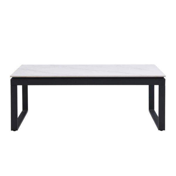 Couchtisch Klara weiß Marmor Optik B/H/T: ca. 120x45x60 cm Couchtisch Klara weiß Marmor Optik B/H/T: ca. 120x45x60 cm – Bild 3