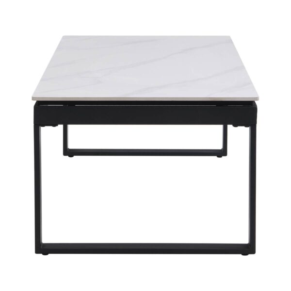 Couchtisch Klara weiß Marmor Optik B/H/T: ca. 120x45x60 cm Couchtisch Klara weiß Marmor Optik B/H/T: ca. 120x45x60 cm – Bild 4