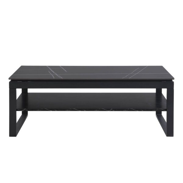 Couchtisch Mia schwarz Keramik Optik B/H/T: ca. 120x45x60 cm Couchtisch Mia schwarz Keramik Optik B/H/T: ca. 120x45x60 cm – Bild 2