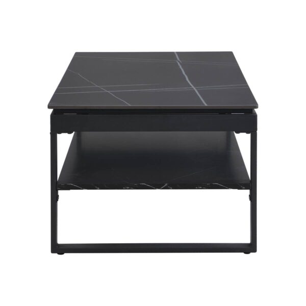 Couchtisch Mia schwarz Keramik Optik B/H/T: ca. 120x45x60 cm Couchtisch Mia schwarz Keramik Optik B/H/T: ca. 120x45x60 cm – Bild 4