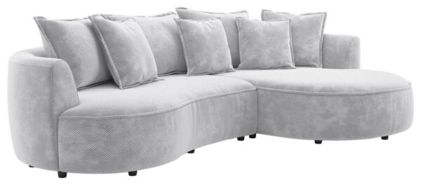Ecksofa stone Microfaser B/H/T: ca. 287x66x168 cm – Bild 4