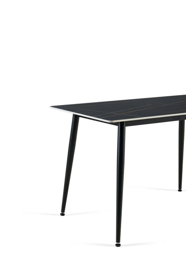Tischgruppe Alicante schwarz anthrazit Webstoff B/H/T: ca. 120x75x70 cm Tischgruppe Alicante schwarz anthrazit Webstoff B/H/T: ca. 120x75x70 cm – Bild 4