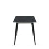 Tischgruppe Alicante schwarz anthrazit Webstoff B/H/T: ca. 120x75x70 cm Tischgruppe Alicante schwarz anthrazit Webstoff B/H/T: ca. 120x75x70 cm – Bild 5