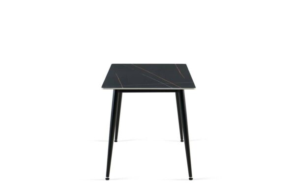 Tischgruppe Alicante schwarz anthrazit Webstoff B/H/T: ca. 120x75x70 cm Tischgruppe Alicante schwarz anthrazit Webstoff B/H/T: ca. 120x75x70 cm – Bild 5