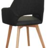Armlehnstuhl Stade anthrazit Webstoff Microfaser B/H/T: ca. 57x87x62 cm – Bild 2