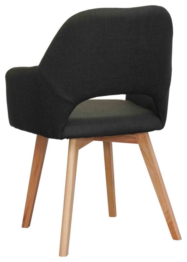 Armlehnstuhl Stade anthrazit Webstoff Microfaser B/H/T: ca. 57x87x62 cm – Bild 2