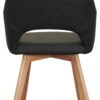 Armlehnstuhl Stade anthrazit Webstoff Microfaser B/H/T: ca. 57x87x62 cm – Bild 4
