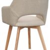 Armlehnstuhl Stade beige natur Polyester Buche B/H/T: ca. 57x87x62 cm – Bild 2