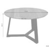 Couchtisch CROSS H/D: ca. 46x75 cm – Bild 2
