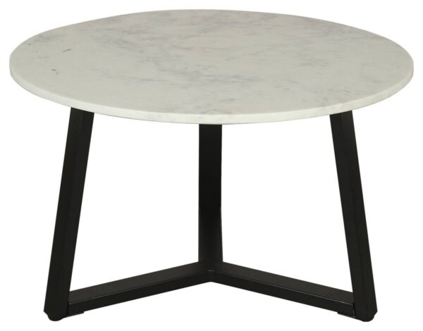 Couchtisch CROSS schwarz weiß H/D: ca. 46x75 cm – Bild 4