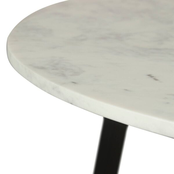 Couchtisch CROSS schwarz weiß H/D: ca. 46x75 cm – Bild 5