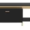 Couchtisch Norica schwarz matt gold Optik B/H/T: ca. 110x46x65 cm – Bild 3