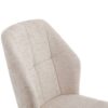 Drehstuhl Lara beige schwarz Webstoff Metall – Bild 3