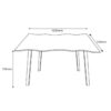 Esstisch Lily Eiche Wild Nachbildung B/H/T: ca. 120x74x70 cm Esstisch Lily Eiche Wild Nachbildung B/H/T: ca. 120x74x70 cm – Bild 3