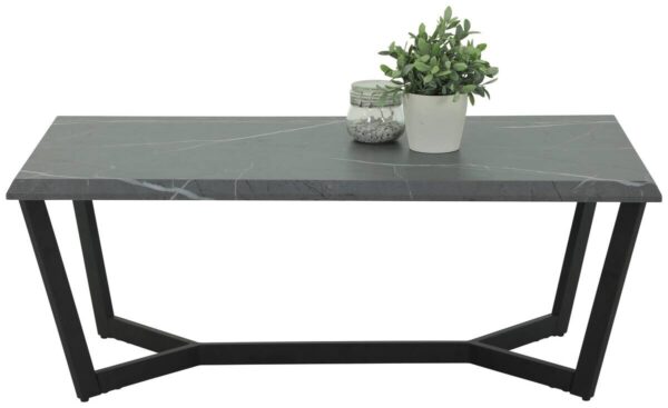 Couchtisch Roland grau Marmor Optik B/H/T: ca. 110x42x60 cm Couchtisch Roland grau Marmor Optik B/H/T: ca. 110x42x60 cm – Bild 2
