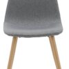 Stuhl Pia grau buche Microfaser Metall – Bild 5