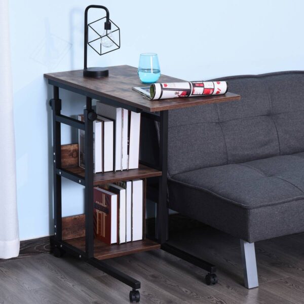 Beistelltisch braun dunkel Nachbildung B/H/T: ca. 80x72x40 cm – Bild 4