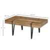 Couchtisch natur Optik B/H/T: ca. 105x42x60 cm Couchtisch natur Optik B/H/T: ca. 105x42x60 cm – Bild 5