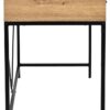 Schreibtisch Faya Eiche Artisan Nachbildung schwarz B/H/T: ca. 110x75x48 cm – Bild 2