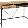 Schreibtisch Faya Eiche Artisan Nachbildung schwarz B/H/T: ca. 110x75x48 cm – Bild 4