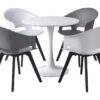 Drehstuhl Birte grau schwarz Kunststoff B/H/T: ca. 52x82x55 cm Drehstuhl Birte grau schwarz Kunststoff B/H/T: ca. 52x82x55 cm – Bild 2