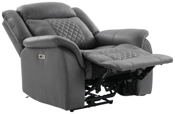 Sessel Pedro grau Microfaser B/H/T: ca. 103x108x94 cm – Bild 3
