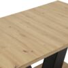 Esstisch Hamm schwarz Artisan Oak Nachbildung schwarz B/H/T: ca. 140x76x90 cm – Bild 3