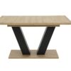 Esstisch Hamm schwarz Artisan Oak Nachbildung schwarz B/H/T: ca. 140x76x90 cm – Bild 4