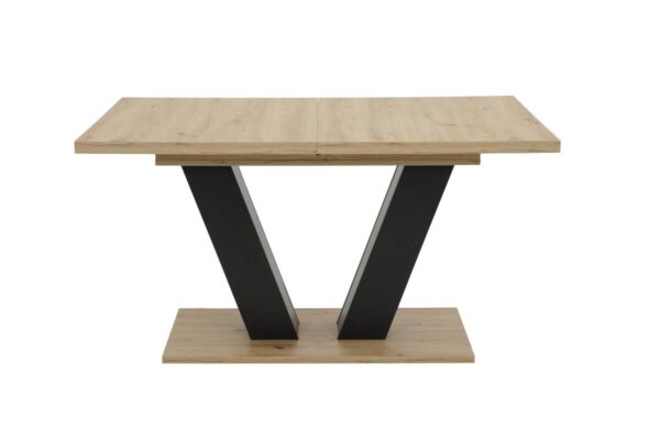 Esstisch Hamm schwarz Artisan Oak Nachbildung schwarz B/H/T: ca. 140x76x90 cm – Bild 4