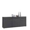 Sideboard Mailand anthrazit matt MDF B/H/T: ca. 192x83x40 cm – Bild 4