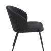 Stuhl Graz anthrazit schwarz Microfaser Metall – Bild 4