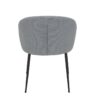 Stuhl Graz grau schwarz Microfaser Metall – Bild 5
