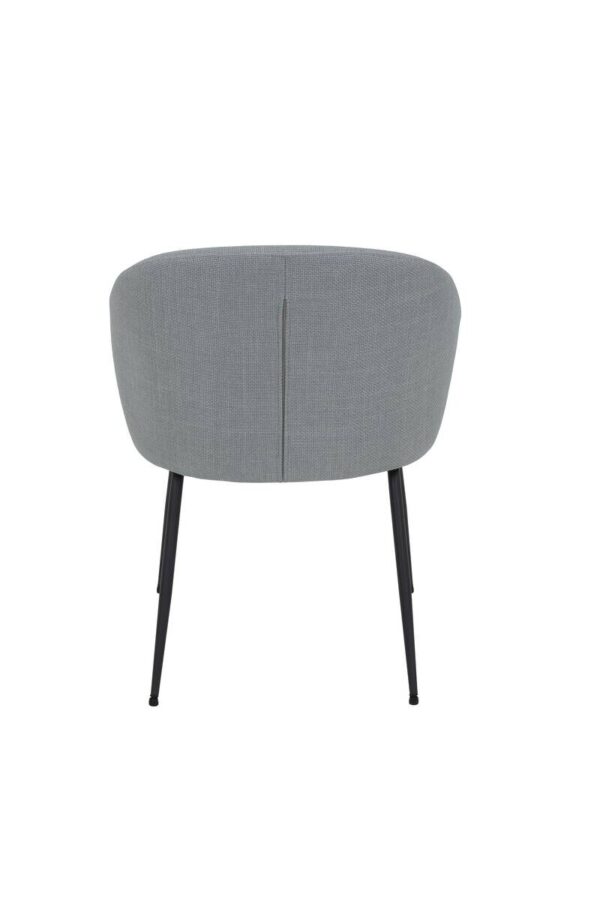 Stuhl Graz grau schwarz Microfaser Metall – Bild 5