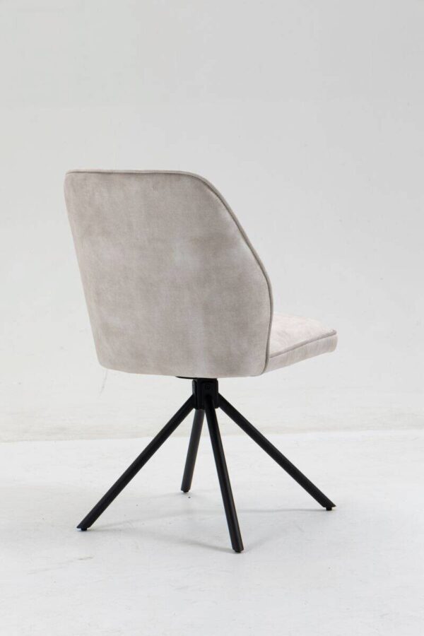 Stuhl Mailand weiß Microfaser B/H/T: ca. 53x89x64 cm – Bild 2