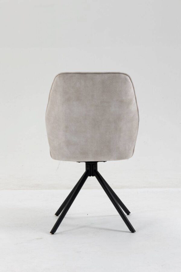 Stuhl Mailand weiß Microfaser B/H/T: ca. 53x89x64 cm – Bild 4