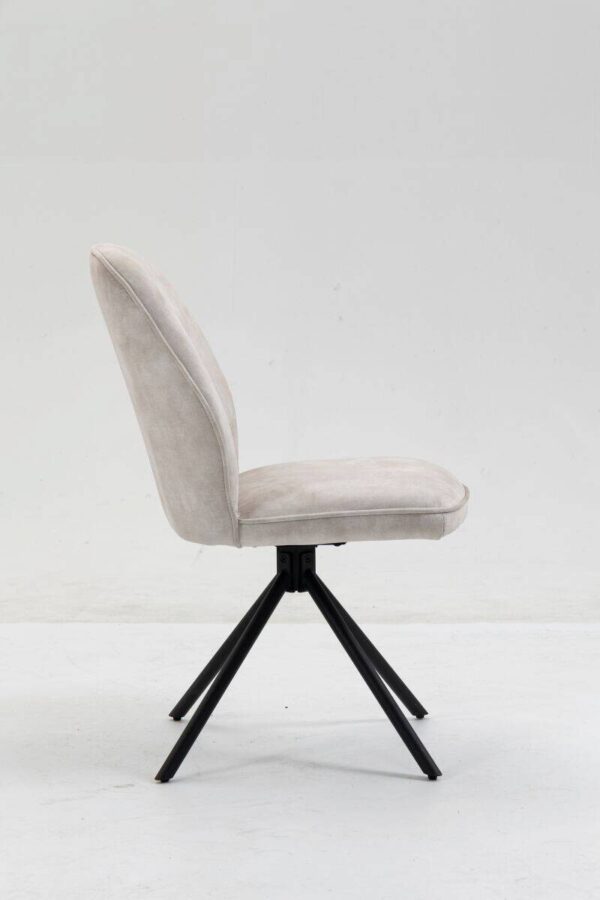 Stuhl Mailand weiß Microfaser B/H/T: ca. 53x89x64 cm – Bild 5