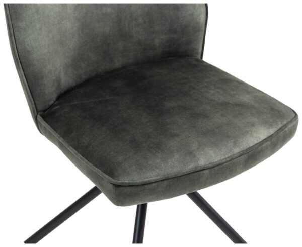 Stuhl Mailand moosgrün Microfaser B/H/T: ca. 53x89x64 cm – Bild 4