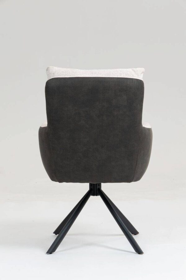 Drehstuhl Lecce beige Microfaser B/H/T: ca. 60x95x67 cm – Bild 2