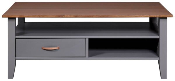 Couchtisch LUZERNA grau lackiert B/H/T: ca. 115x45x60 cm Couchtisch LUZERNA grau lackiert B/H/T: ca. 115x45x60 cm – Bild 3
