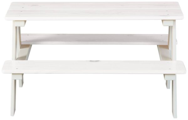Kinder-Bank HENNING Weiß weiß lackiert B/H/L: ca. 82x50x90 cm – Bild 3