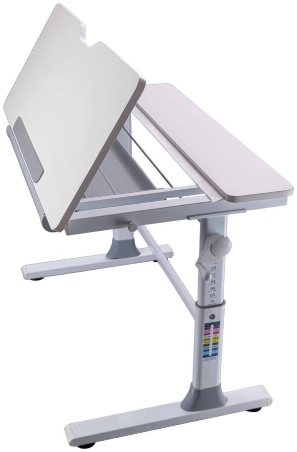 Schreibtisch Frederik weiß pulverbeschichtet B/H/L: ca. 60x56x100 cm – Bild 3