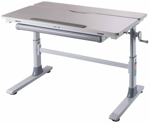 Schreibtisch Frederik weiß pulverbeschichtet B/H/L: ca. 60x56x100 cm – Bild 4