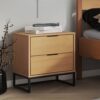 Kommode Luna 2S Oak B/H/L: ca. 45x58,6x50 cm – Bild 4