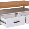 Couchtisch Maluno weiß lackiert B/H/L: ca. 60x48,8x119,4 cm – Bild 5