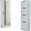 Schuhschrank Westphalen 1D weiß beschichtet Nachbildung B/H/L: ca. 40x189,5x58 cm Schuhschrank Westphalen 1D weiß beschichtet Nachbildung B/H/L: ca. 40x189,5x58 cm – Bild 3