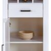 Kommode Maluno weiß lackiert B/H/L: ca. 48x136x68 cm – Bild 3