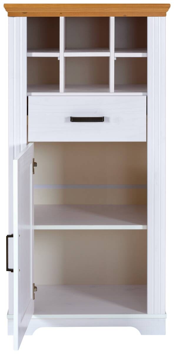 Kommode Maluno weiß lackiert B/H/L: ca. 48x136x68 cm – Bild 4
